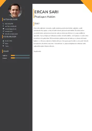 Pratisyen Hekim Cv Örnekleri cv indir